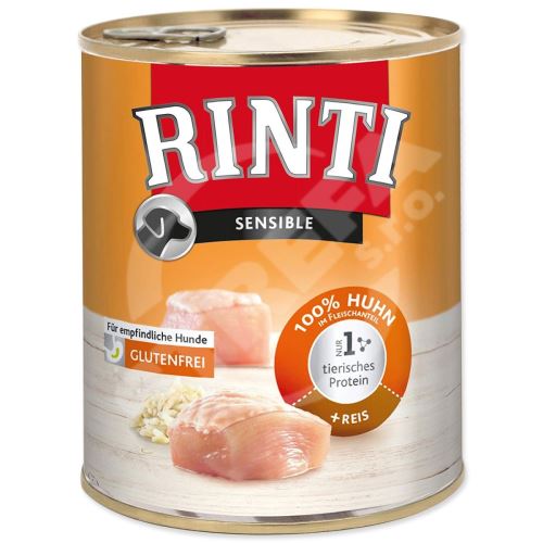 RINTI Sensible kurczak w puszce + ryż 800 g