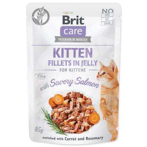 BRIT Care Cat Pouch KITTEN - Savory Salmon in Jelly 85 g