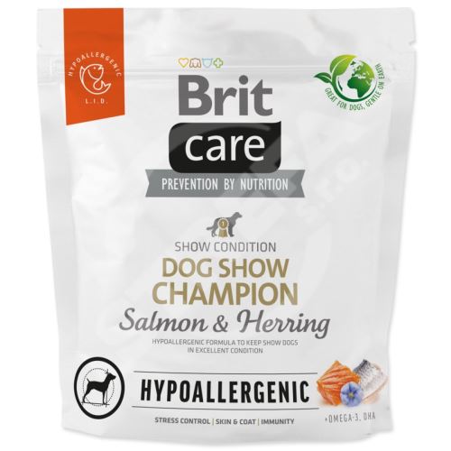 Brit Care Dog Hypoallergenic Dog Show Champion Salmon & Herring 1kg