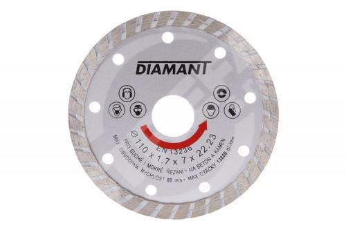 Tarcza diamentowa DIAMANT 110x22.2x2.5mm TURBO / opakowanie 1 szt.