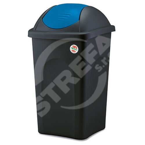 Dumpster MULTIPAT 60l, plastikowy, niebieska pokrywa