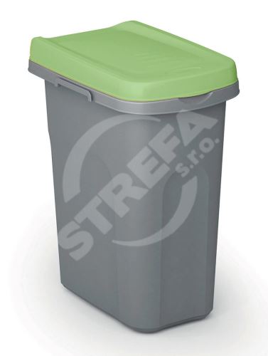 Pojemnik na odpady segregowane HOME ECO SYSTEM, plastikowy, 15l, szaro-zielony