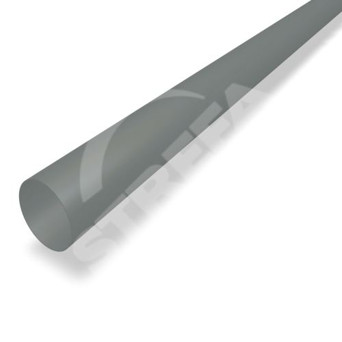 PREFA Aluminiowa rura spustowa Ø 120 mm, długość 3M, jasnoszara P10 RAL 7005