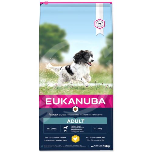 EUKANUBA dorosły średniej rasy 15 kg