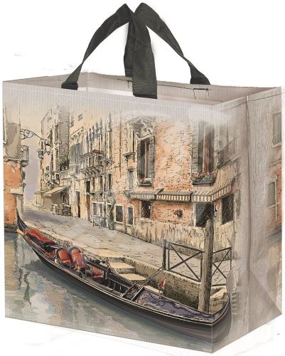 Plastikowa torba z motywem VENICE 38x40x22cm