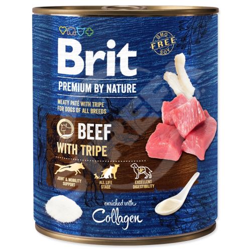 BRIT Premium by Nature Wołowina z Tryptykami 800 g