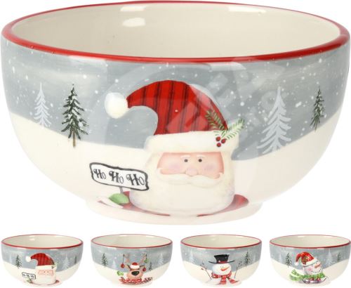 Świąteczna miska ceramiczna 14 cm mix dekorów