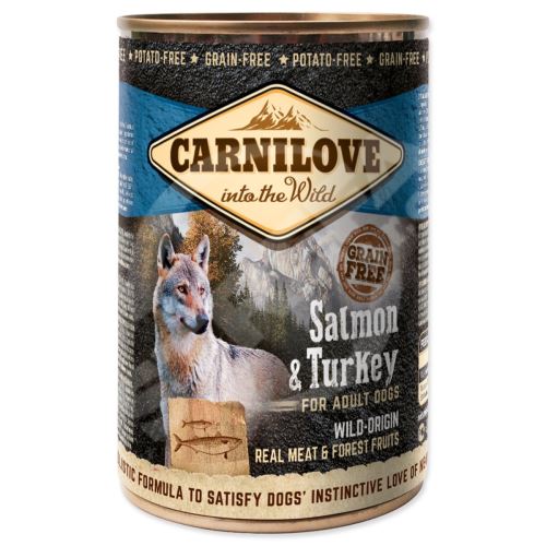 Karma w puszkach CARNILOVE Dog Wild Meat Salmon & Turkey 400 g