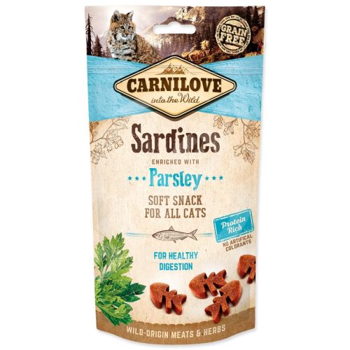 CARNILOVE Cat Semi Moist Snack Sardynka wzbogacona pietruszką 50 g