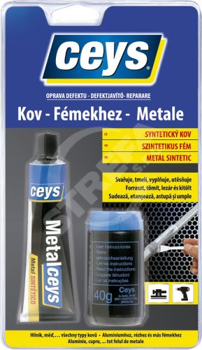 Uszczelniacz z wypełniaczem 40ml+40g metal CEYS