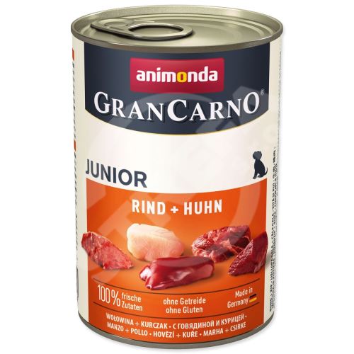 Konserwy Gran Carno Junior wołowina + kurczak 400 g