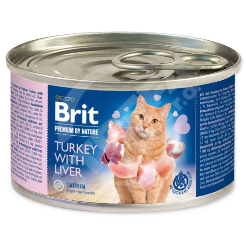 BRIT Premium by Nature Indyk z wątróbką 200 g