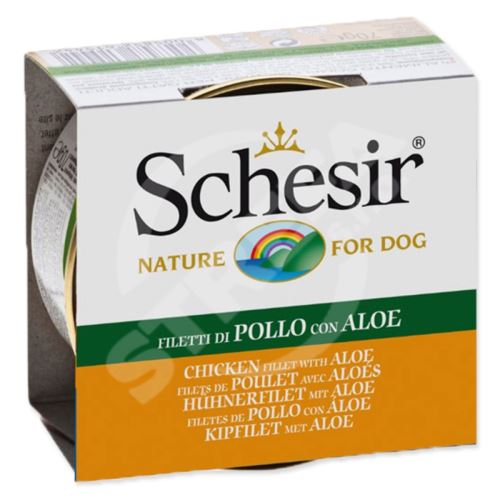 SCHESIR Dog kurczak w puszce + aloes w galaretce 150 g