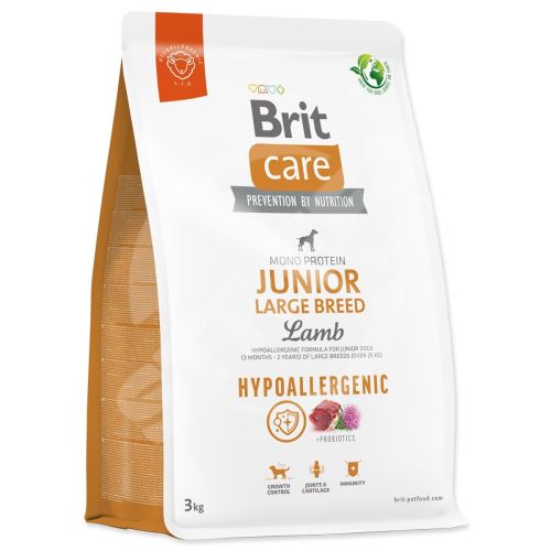 Brit Care Dog Hypoallergenic Junior Large Breed Lamb 3kg