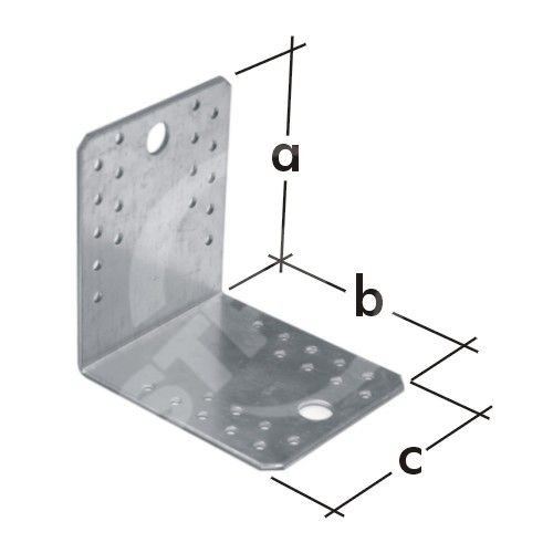 Kątownik łączący KL 4, 90x90x65 blacha ocynkowana / opakowanie 1 szt.