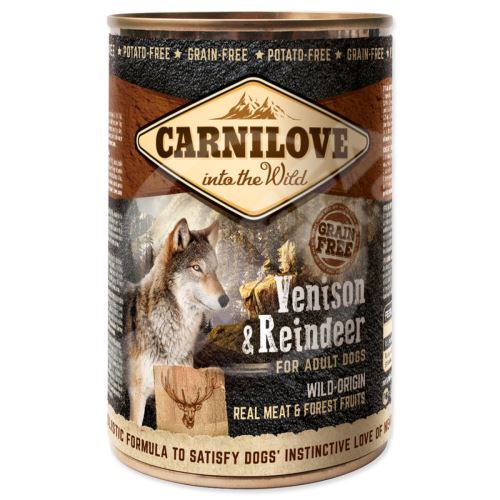 Karma w puszkach CARNILOVE Dog Wild Meat Venison & Reindeer 400 g