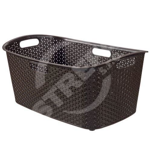 Kosz do sprzątania RATTAN brązowy plastik 60x39x28cm