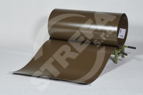 PREFA clr arkusz w rolce 0,7 x 1000 mm - brąz wojskowy - khaki/brąz wojskowy - khaki+folia (RAL7013)