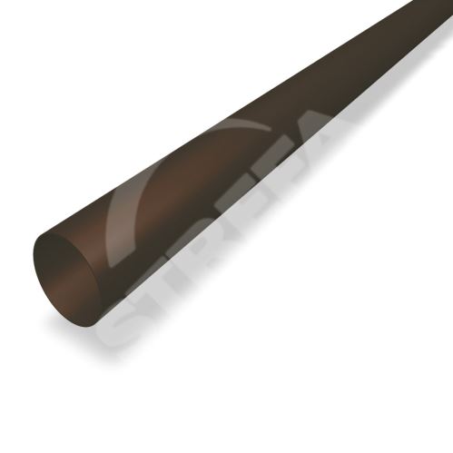 PREFA Aluminiowa rura spustowa Ø 100 mm, długość 3M, brąz wojskowy P10 RAL 7013