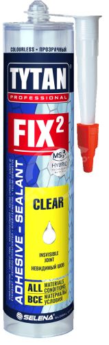 Klej montażowy i silikon Tytan FIX2 CLEAR 290ml