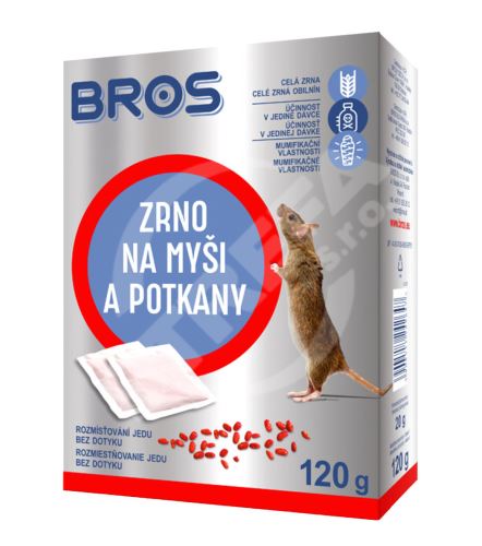 Trutka na gryzonie 6x20g ziarno BROS