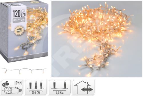 Lampki choinkowe 9m 120 LED ciepły biały